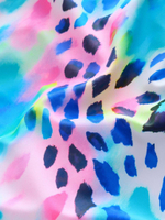 Купальник слитный на молнии для девочки Next E76-821, Голубой, Розовый