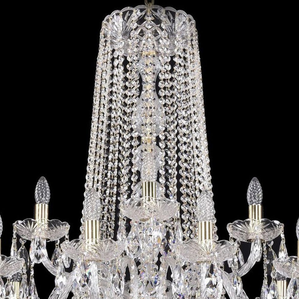Подвесная люстра Bohemia Ivele Crystal 1402 1402/20+10+5/400/2d/G