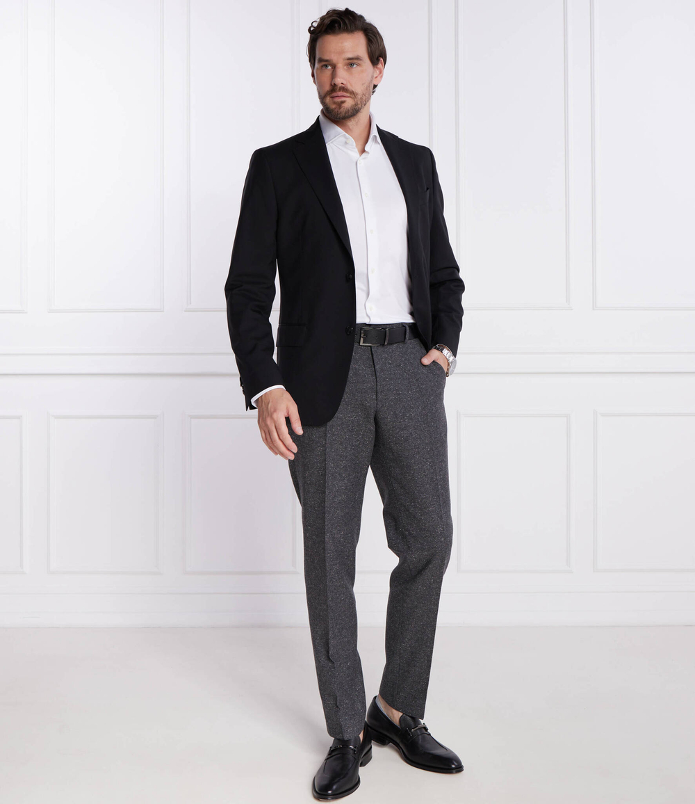 хлопковое штаны h-genius-224 BOSS BLACK - графитовый(50481960)