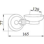 Мыльница Boheme Hermitage 10382 CHROME