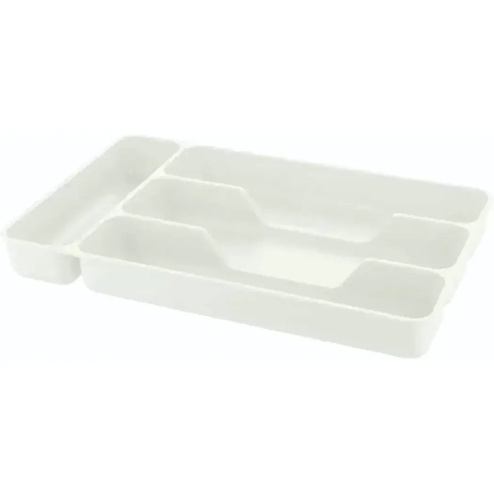 ЛОТОК ДЛЯ СТОЛОВЫХ ПРИБОРОВ 280Х176Х35 ММ (Светло-серый)