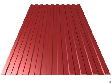 Профлист С-10 RAL 3005 красный лист