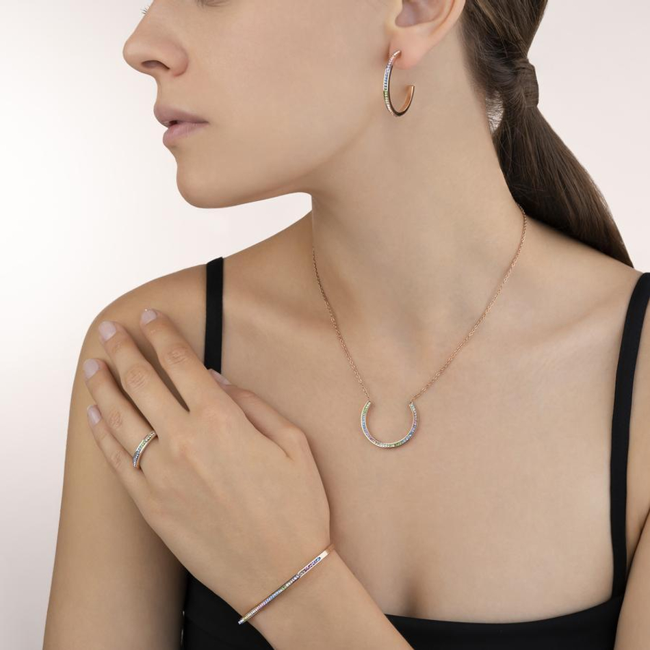 Кольцо Coeur de Lion Multicolour Pastel 0229/40-1522 54 цвет мультиколор, золотой