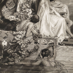 Жандрон Э. О., Леду Ж. Неаполь в XIV веке. Акватинта. Париж, до 1890