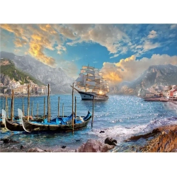 Фотообои 3D Корабль в спальню, в гостиную, на кухню 350х260