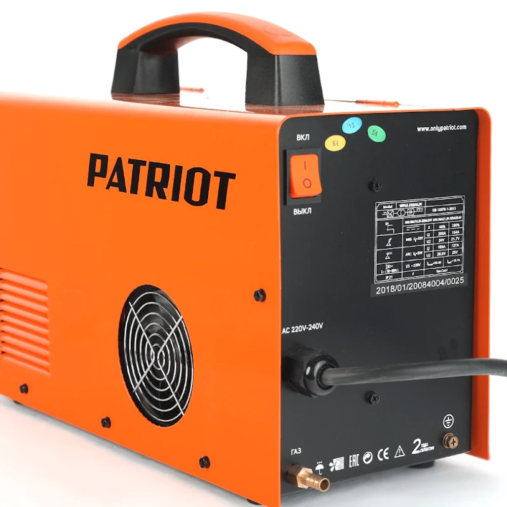 PATRIOT WMA 205ALM MIG/MAG/MMA инверторный сварочный полуавтомат 605301865