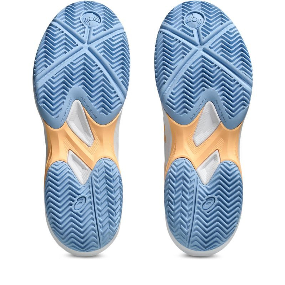 Женские кросовки для Padel Asics Game FF Padel - белый/оранжевое свечение