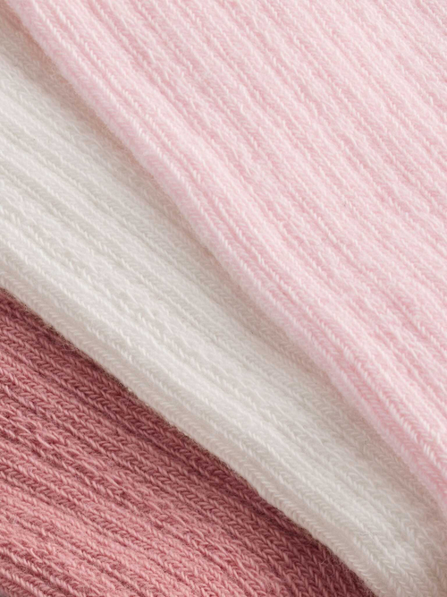 Носки для малышей Next E48-275, 3 шт., Белый, Розовый