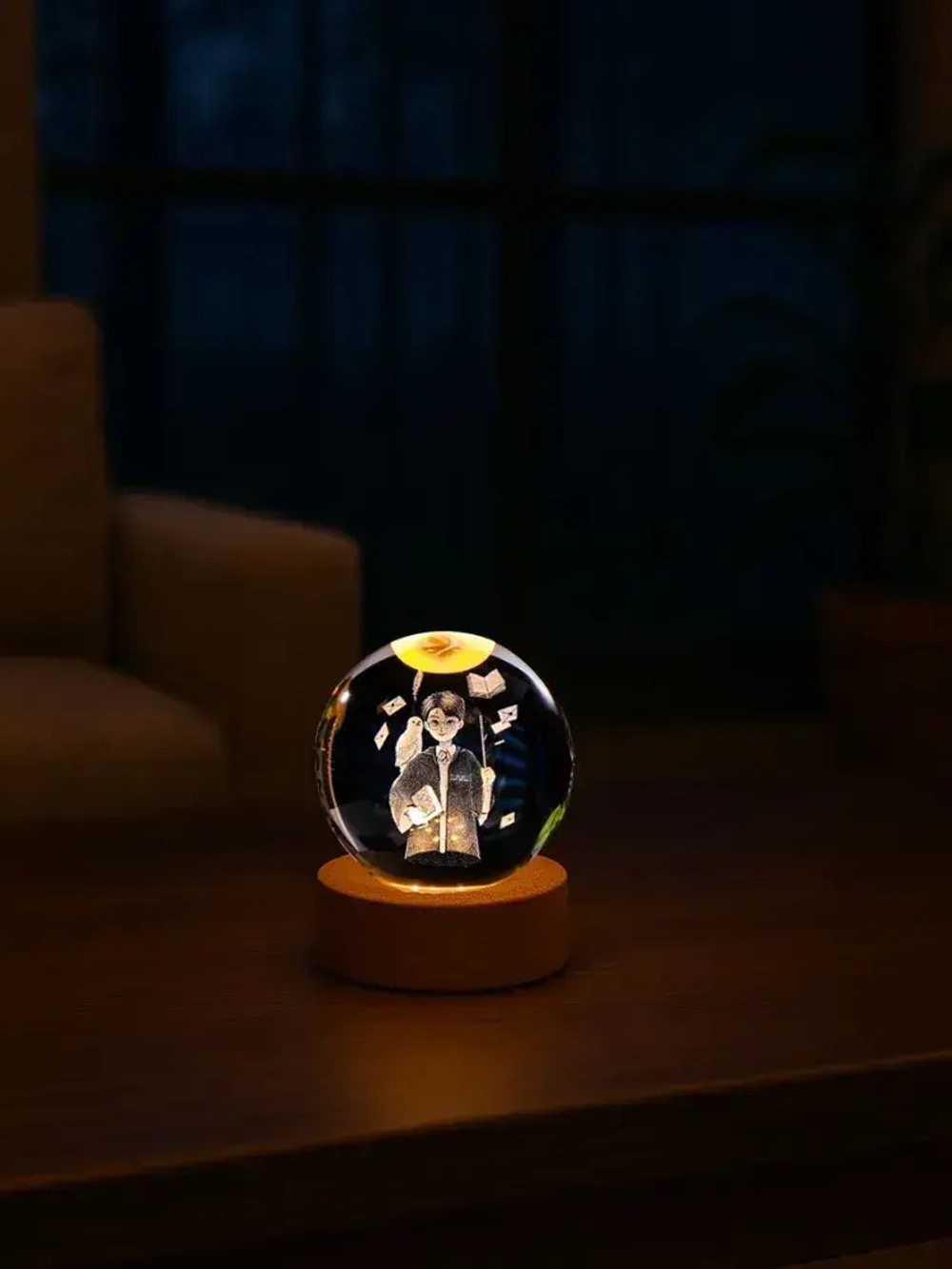 Ночник стеклянный шар Гарри Поттер