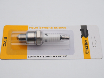Свеча зажигания E7C (M14-1.25-мм, L:75/11-мм, ключ:21) [Rezer]