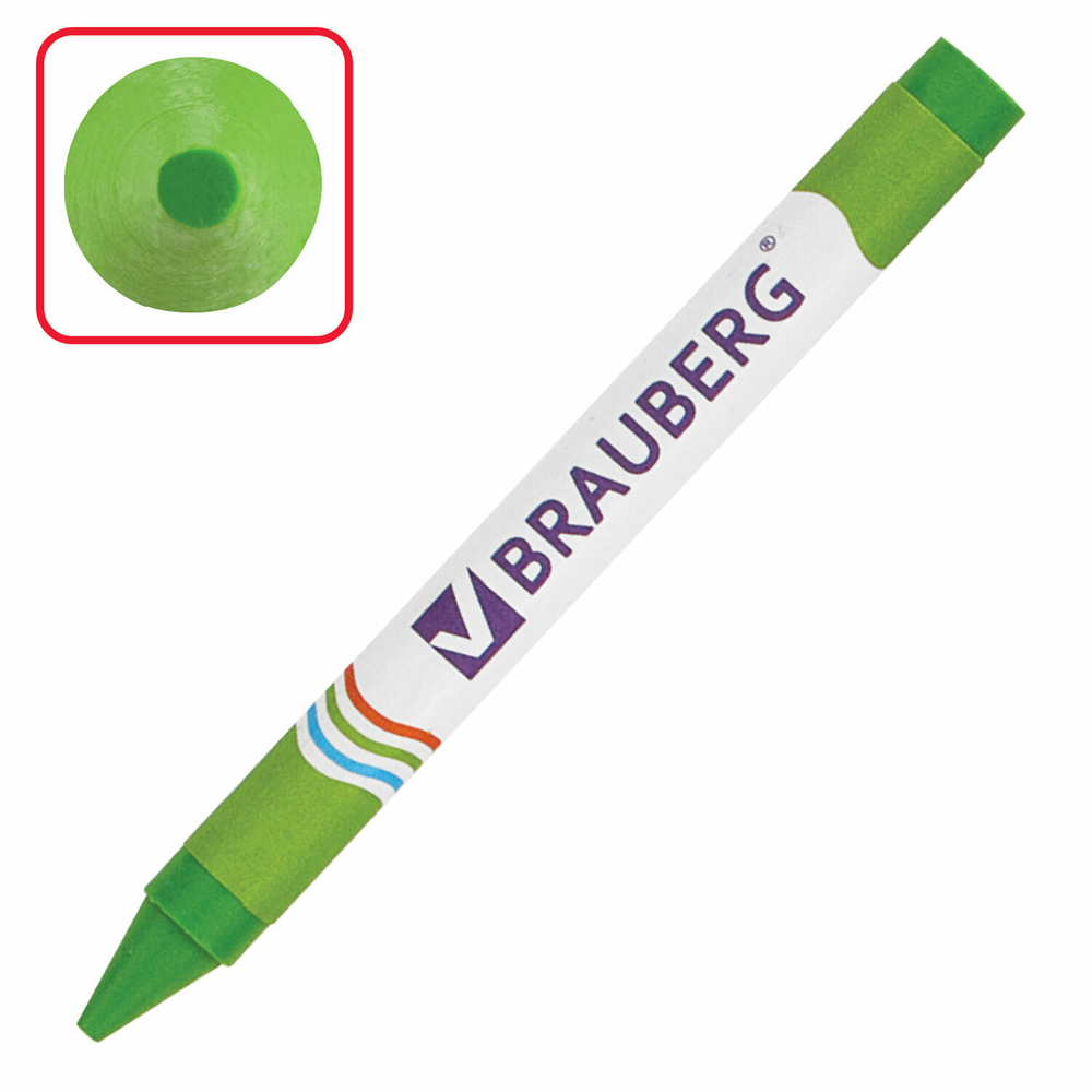 Восковые мелки BRAUBERG набор 18 цветов (12 штук в упаковке)