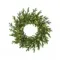 Рождественский венок Венецианский 60 см., 60 теп.белых ламп., 100% литая хвоя, ЕлкиТорг (52112)