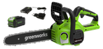 Аккумуляторная цепная пила Greenworks G40CS30IIK4, 2007807UB ,40v, 30 см, АКБ 4 А·ч и ЗУ