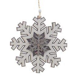 GAEM Украшение новогоднее "Снежинка", L9 W0,6 H11 см, 3в.