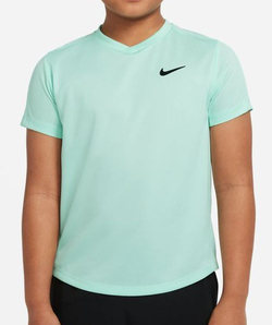 Футболка для мальчика теннисная Nike Court Dri-Fit Victory SS Top - Мятный