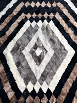 Покрывало меховое ковер из шкуры овчины