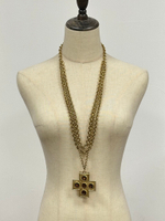 Колье с декоративным крестом Accessorcraft NY