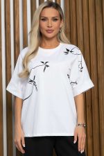 Блуза Ампир (белая) Б13166-20М LT Collection