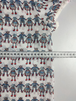 Блузка с веселым принтом, чтобы подчеркнуть индивидуальность 46 размер