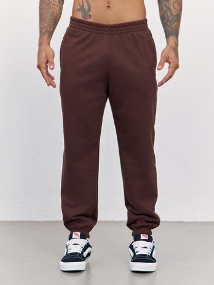 Брюки мужские с начесом "jogger fleece" (коричневый)