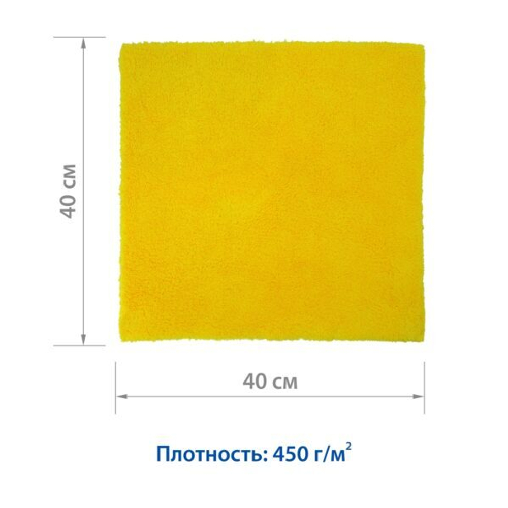 Салфетка микрофибра (40х40см) для интерьера и полировки Goodyear