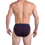 Мужские трусы-слипы из премиального материала на основе хлопка (Размер: XXL) (Цвет: синий)