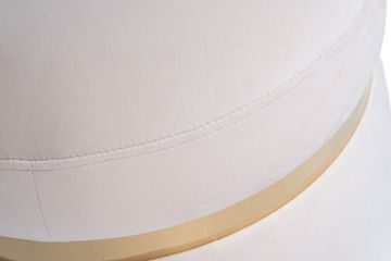 102AN-PUF-1913-KRE Пуф велюр кремовый d40*45см