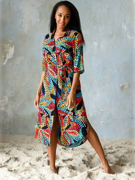 №16445 Платье домашнее "Dominica" виск Mia-Mia