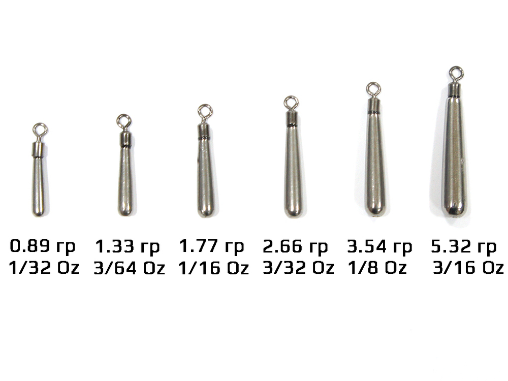 Груз вольфрамовый HITFISH Tungsten sinker Jig-rig