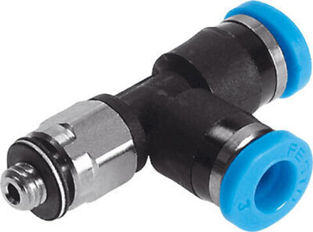 QSMTL-M5-3 Тройник с цанговым зажимом и резьбой