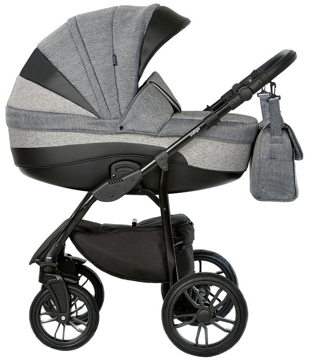 Детская коляска Indigo Indigo New 3 в 1 In07 черный