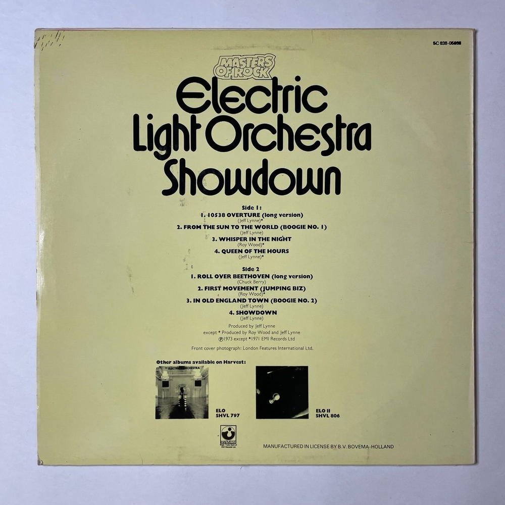 Винтажная виниловая пластинка LP Electric Light Orchestra Showdown (Holland 1974)
