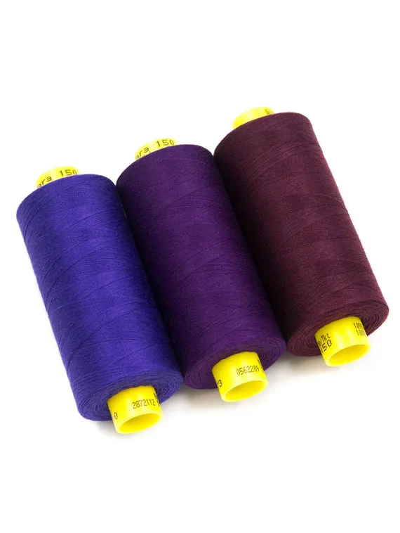 Нитки Guetermann MARA 150/1000 м, 3 цвета в наборе