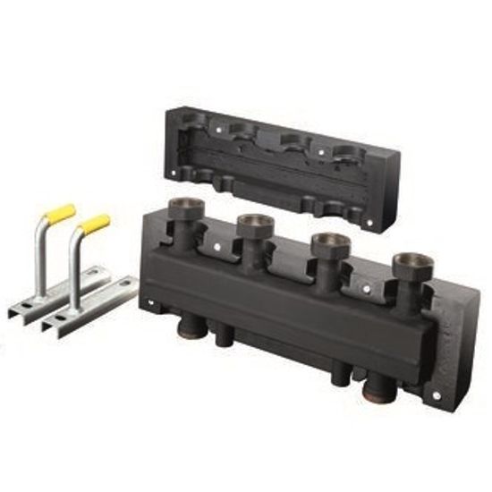 Комплект Oventrop HydroFixx DN 25 из гидрострелки и гребёнки на 2 отоп.контура с изоляцией [1351698]