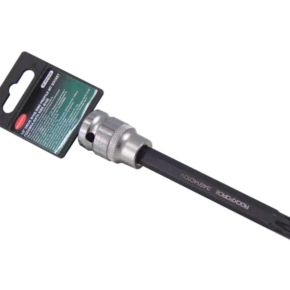 Головка-бита M10S, 140мм, 1/2'', на пластиковом держателе RockForce##Rock FORCE RF-34914010V