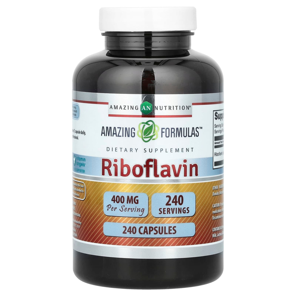 Amazing Nutrition, Рибофлавин, 400 мг, 240 капсул