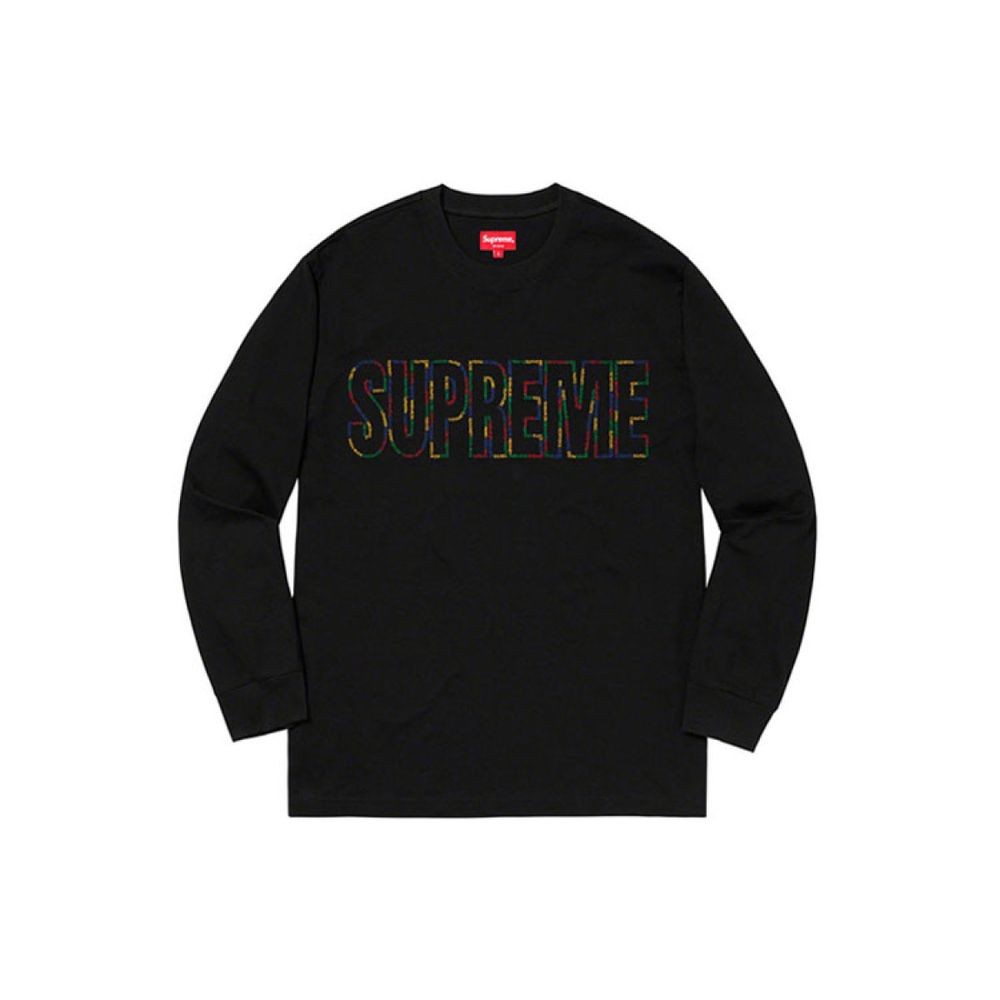 Supreme SS19 International L/S Tee Black Logo T