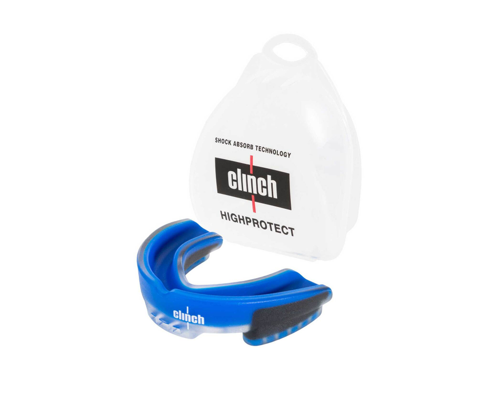 Капа одночелюстная Clinch Contender Triple Layer Mouthguard сине-черная C513