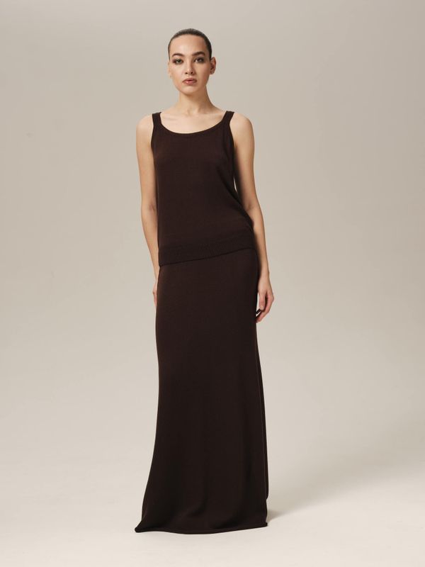 T0384-03 Топ женский темно-коричневый dbr