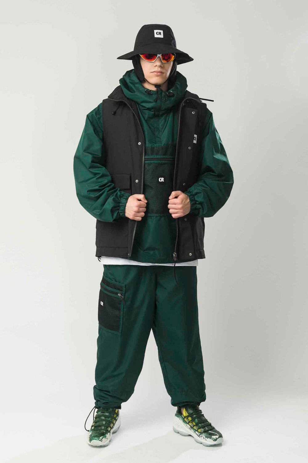 Анорак Codered Square Wide Легкий зеленый темный