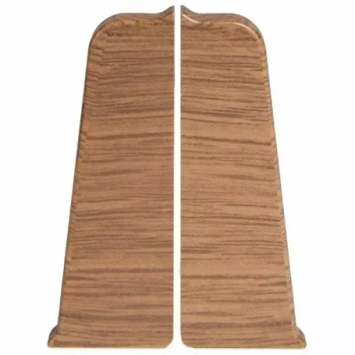 Торцевые заглушки для плинтуса 70 мм Arbiton Indo 12 Дуб темный (пара)