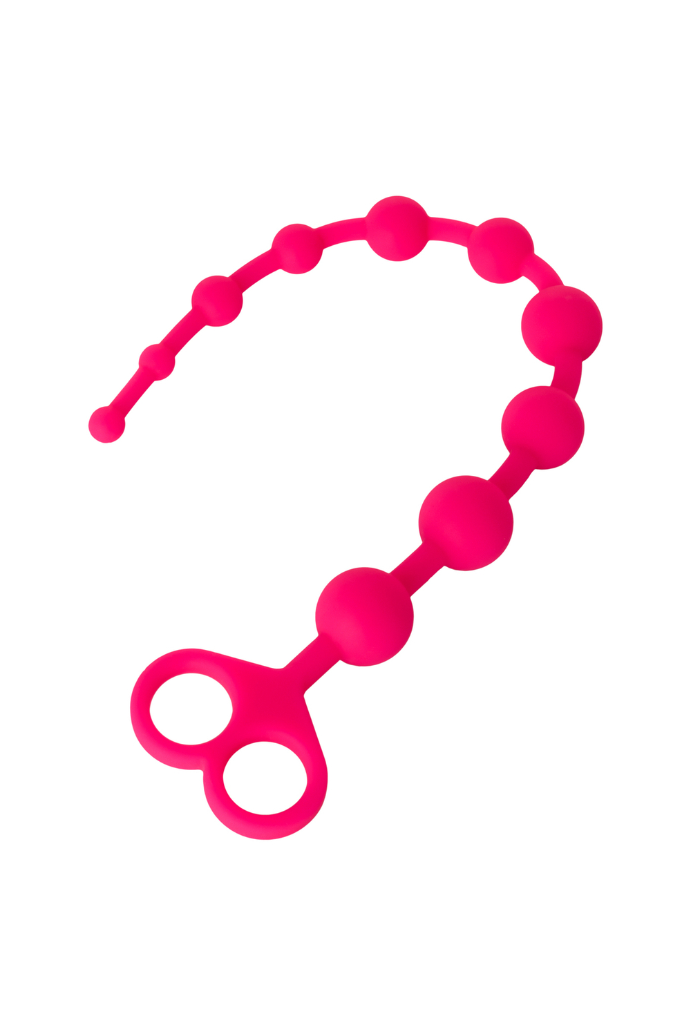 Анальные бусы TOYFA POPO Pleasure, силикон, розовый, 28,5 см