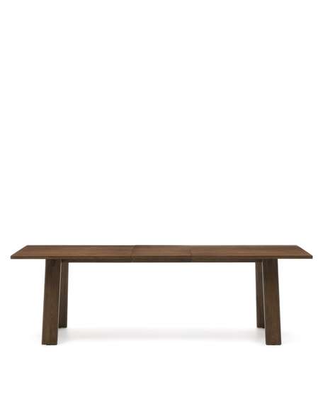 Раздвижной стол Arlen 200-250х95 см, массив дуба и шпон ореха