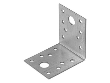 Уголок крепежный 53х65х65 мм KU 2.5 мм белый цинк STARFIX