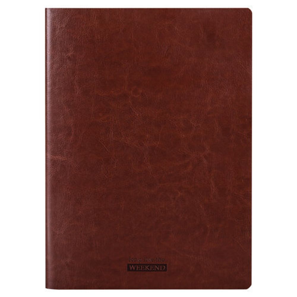 Тетрадь 60 л. в клетку обложка гладкий кожзам, сшивка, А4 (210х297мм), КОРИЧНЕВЫЙ, BRAUBERG VIVA, 403905