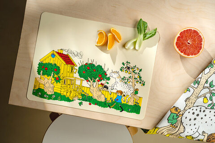Салфетка сервировочная под тарелку Muurla Pippi Ponczoszanka, прямоугольная, силикон, 30 40,5 см, разноцветная