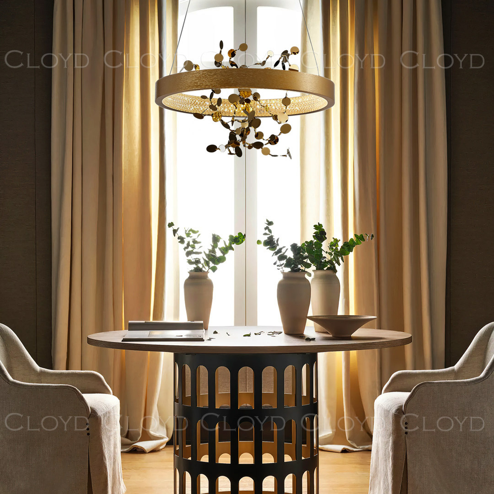 Люстра Cloyd TURBULENT C1 / Ø60 см - латунь (арт.10782)