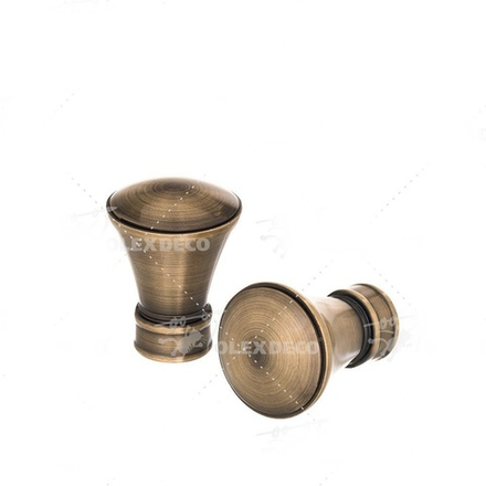 Наконечники "Луксор" d19 мм, цвет антик