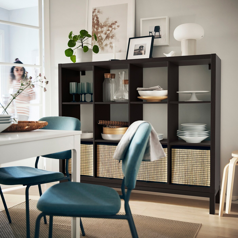 IKEA KALLAX  (ИКЕА КАЛЛАКС)  -  Подрамник, черный, 146x39x18 см