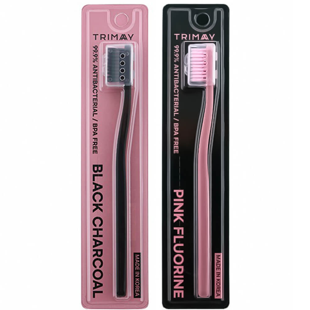 Зубная щетка с антибактериальным покрытием TRIMAY HARU White Toothbrush